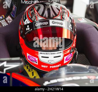 GP3 racing driver champion Mitch Evans competing in the 2013 Toyota Racing Series, Hampton Downs, New Zealand, Saturday, February 02, 2013. Stock Photo