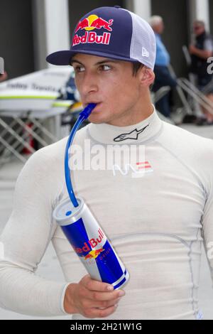 GP3 racing driver champion Mitch Evans competing in the 2013 Toyota Racing Series, Hampton Downs, New Zealand, Saturday, February 02, 2013. Stock Photo