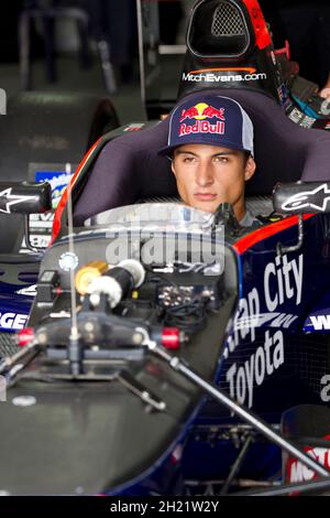 GP3 racing driver champion Mitch Evans competing in the 2013 Toyota Racing Series, Hampton Downs, New Zealand, Saturday, February 02, 2013. Stock Photo