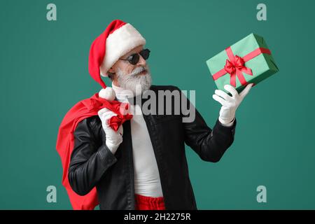 Leather hotsell santa jacket