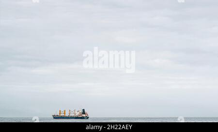 Ship in the ocean Stock Photo