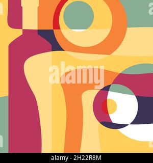 Template cover menu or wine list Stock Vector