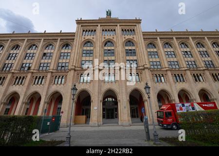 Government of Upper Bavaria, Office Building, Maximilianstrasse, Munich, Bavaria, Germany Stock Photo