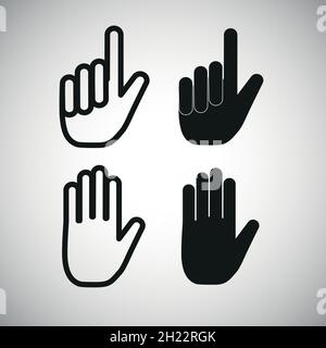 Hand icons, vector Stock Vector