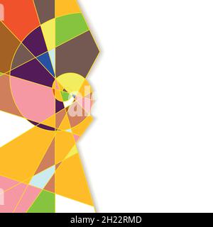 Colorful abstract geometric background with place for your text. Stock Vector