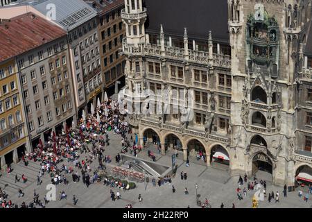 New City Hall, Marienplatz, Munich, Bavaria, Germany Stock Photo