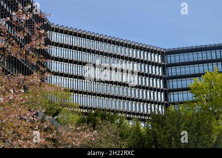 European Patent Office (EPO), Headquarters Isargebaeude, Bob van Benthem Platz, Erhardtstrasse, Munich, Bavaria, Germany Stock Photo
