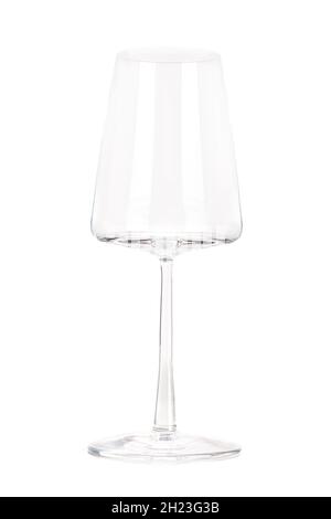 Empty wine power glass, isolated on a white background Stock Photo
