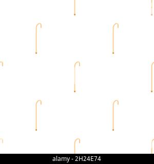 Walking cane pattern seamless background texture repeat wallpaper geometric vector Stock Vector