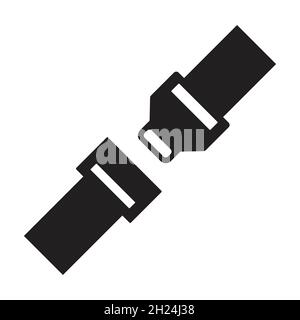 safety belt icon vector for graphic design, logo, website, social media, mobile app, UI illustration Stock Vector