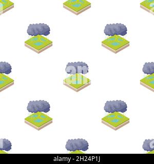 Thunderstorm pattern seamless background texture repeat wallpaper geometric vector Stock Vector