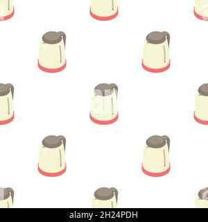 Plastic electric kettle pattern seamless background texture repeat wallpaper geometric vector Stock Vector