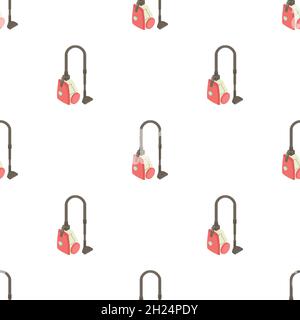Vacuum cleaner pattern seamless background texture repeat wallpaper geometric vector Stock Vector