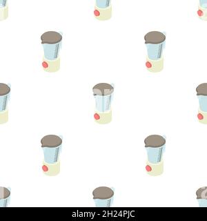 Kitchen blender machine pattern seamless background texture repeat wallpaper geometric vector Stock Vector