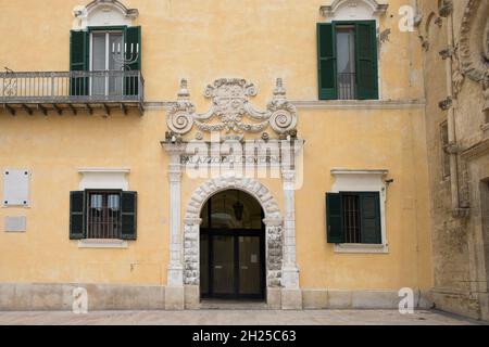 Italy, Matera, Palazzo del Governo, governament Palace Stock Photo