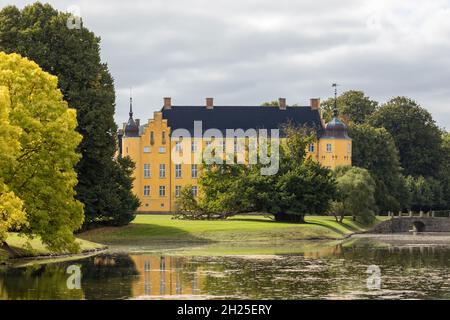 Krenkerup Gods, castle near Sakskøbing, Lolland, Denmark, with origins ...