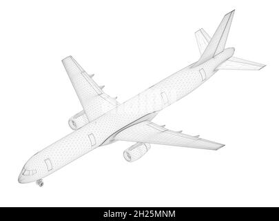 Vector isometric low poly airport terminal building with airplane and ...