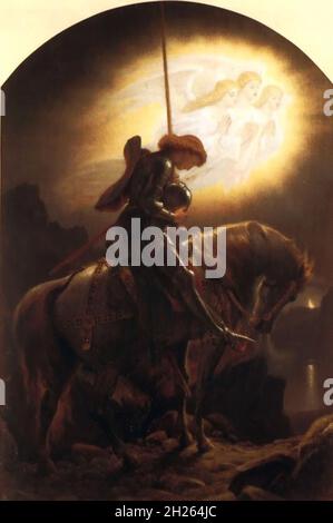 Vintage Arthurian Legend art Stock Photo