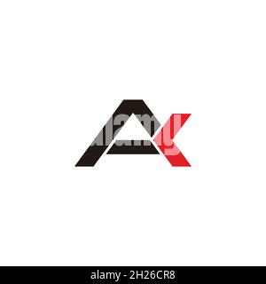 letter ak arrow geometric line logo vector Stock Vector
