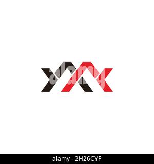letter ma arrows simple geometric linked line logo vector Stock Vector