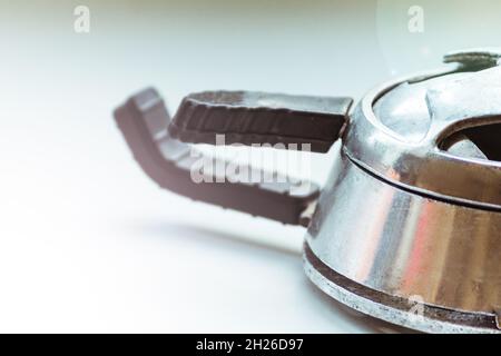 Calaud for a hookah stands close-up on a white background.  Stock Photo