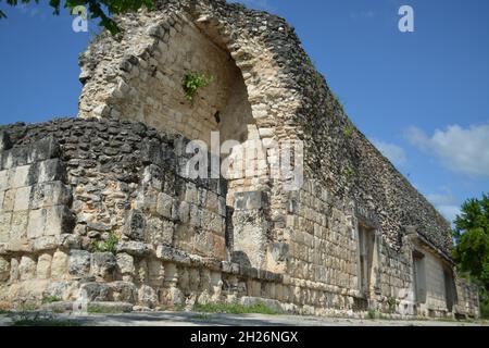 Mayan Ruins built  more than 1000 years ago. Stock Photo