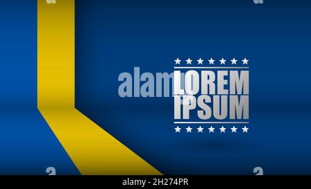 EPS10 Vector Patriotic Background with the colors of the flag of Ukraine. An element of impact for the use you want to make of it. Stock Vector