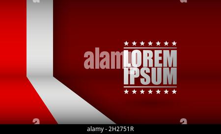 EPS10 Vector Patriotic Background with the colors of the flag of Indonesia. An element of impact for the use you want to make of it. Stock Vector