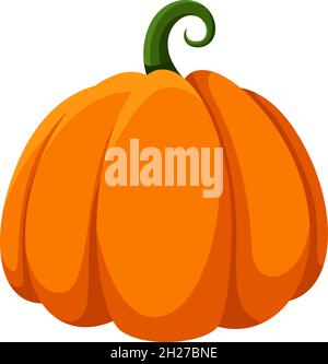 Pumpkine fruit. Outdoor thanksgiving cartoon halloween symbols Stock Vector