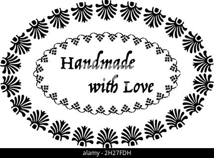 Made with love label for handmade items Stock Vector Image & Art - Alamy