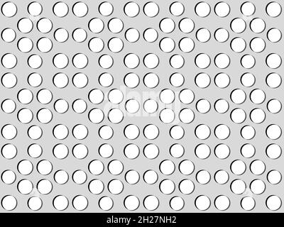 Random scattered dots, abstract black and white background. Stock Photo