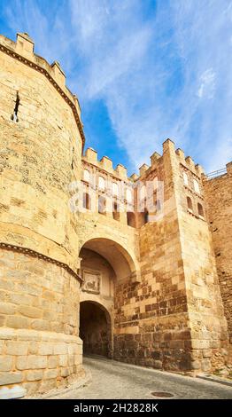 Puerta de San Andres Gate. Segovia, Castile and Leon, Spain. Stock Photo