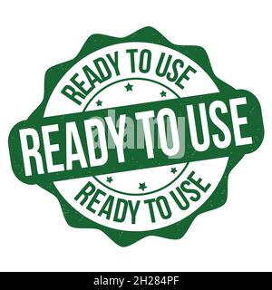 Ready to use grunge rubber stamp on white background, vector illustration Stock Vector