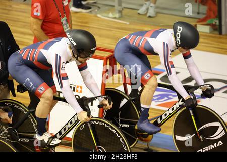 Roubaix France 20 10 2021 Team sprint man Nederland world