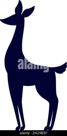 deer silhoutte icon Stock Vector