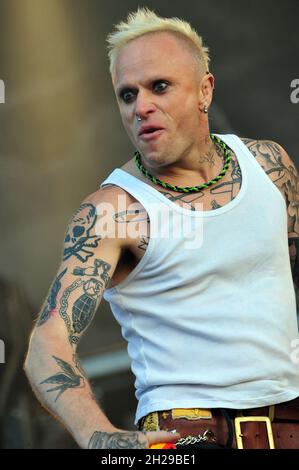 Keith Flint, The Prodigy live at Download Festival, Castle Donington, UK 2009 Stock Photo