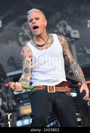 Keith Flint, The Prodigy live at Download Festival, Castle Donington, UK 2009 Stock Photo