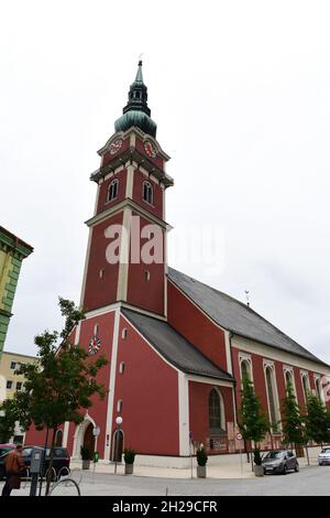 Stadtpfarrkirche in Ried im Innkreis, Oberösterreich, Österreich, Europa - Parish church in Ried im Innkreis, Upper Austria, Austria, Europe Stock Photo
