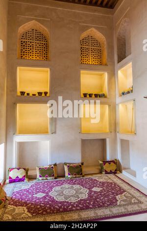 JABRIN, OMAN - MARCH 2, 2017: One of rooms in the Jabrin Castle, Oman Stock Photo