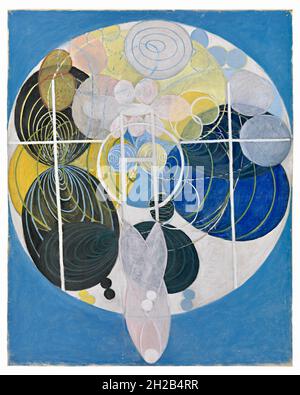 Vintage Hilma af Klint artwork - The Key to Work up to this Point Stock Photo