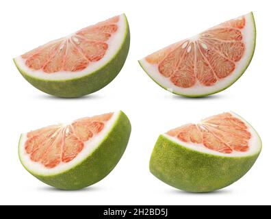 Grape fruit or Pomelo fruit isolated on white background Stock Photo