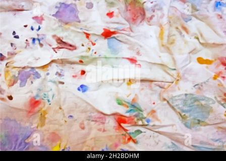 Abstract design of the background paint texture. Rainbow grunge background, paint spots on a white background Stock Vector