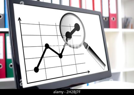 Business analysis concept shown on a computer screen Stock Photo