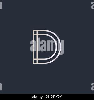 Initial Letter D Logo with Creative Modern Business Typography Vector Template. Creative Abstract Letter D Icon Logo Design Stock Vector