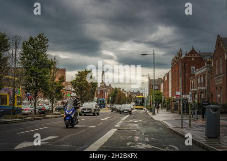 Dorset Street, central Dublin, Ireland. Stock Photo