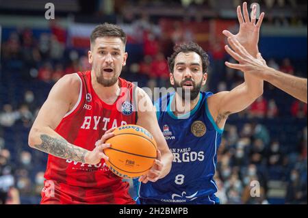 2021-10-19. Basketball Champions League. Rytas Vilnius 87 - 69 Hereda San Pablo Burgos. Stock Photo