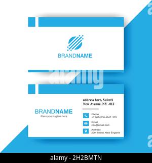 business card mockup free Stock Vector