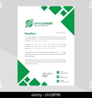 creative business letterpad free vector Stock Vector