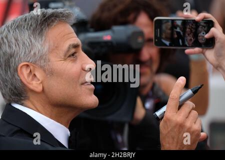 Actor and director George Clooney is seen at the 74th Venice Film Festival in Venice, Italy September 2, 2017.(MvS) Stock Photo