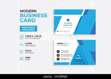 Modern & Creative Business Card Template Stock Vector